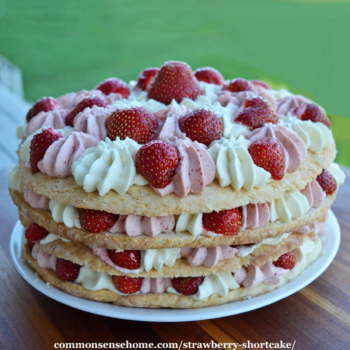 Strawberry Shortcake Recipe with Strawberry Whipped Cream