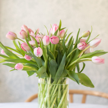 How to Arrange Cut Tulips in a Vase